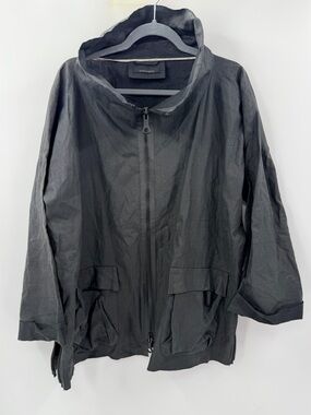 Annette Gortz Goertz Asta Zip Up Lagenlook Hand Made Coated Jacket 34 XS